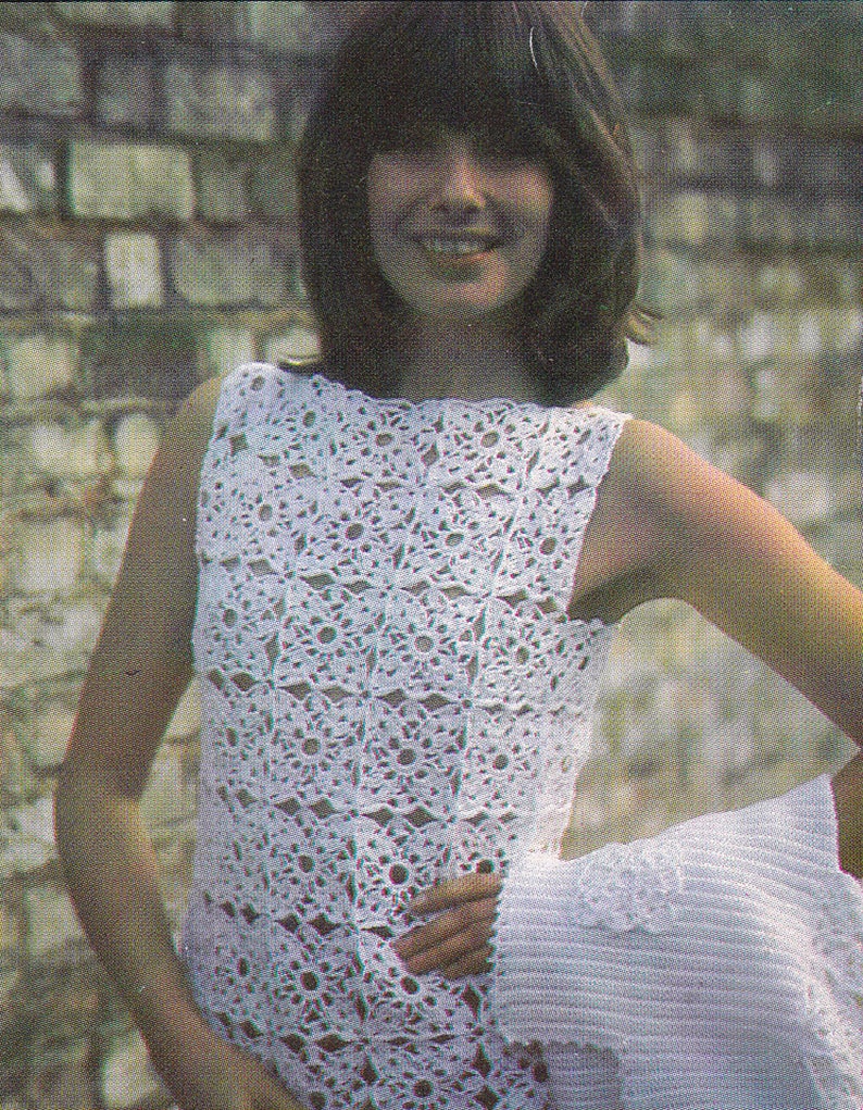 vintage crochet top