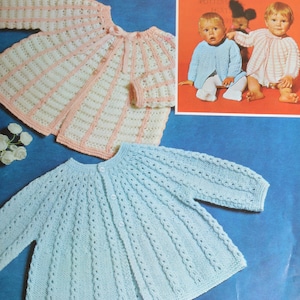 PDF baby matinee jackets vintage knitting pattern pdf INSTANT download baby matinee jacket pattern only English only
