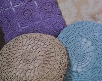 Vintage crochet cushion pattern pdf download cushion pillow covers pattern only pdf 1970s English only