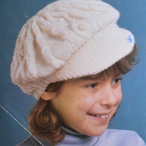 PDF HATS for ladies girls vintage knitting pattern pdf INSTANT download pattern only pdf womens hats English only