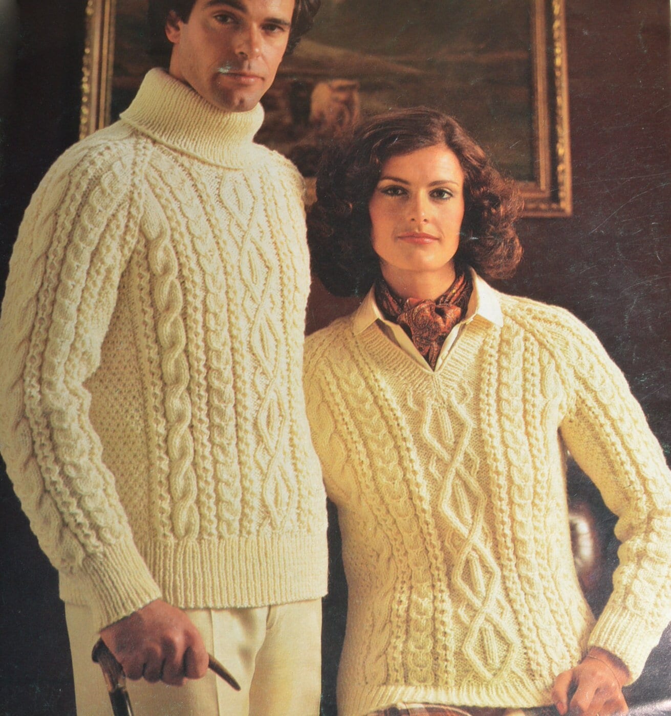 Turtleneck Mens Knitting Pattern Cable Knit Roll Neck Mens Mens