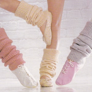 Vintage knitting pattern leg warmers three sizes pdf INSTANT download pattern only pdf 1980s English only