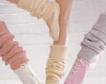 Vintage knitting pattern leg warmers three sizes pdf INSTANT download pattern only pdf 1980s English only