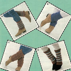 Leg warmers ankle warmers vintage knitting pattern leg warmers DK pdf INSTANT download pattern only English only