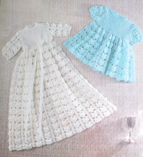 Baby dress pdf vintage crochet pattern baby christening dress two lengths pdf INSTANT download pattern only pdf English only Baby dress pdf vintage crochet pattern baby christening dress two lengths pdf INSTANT download pattern only pdf English only