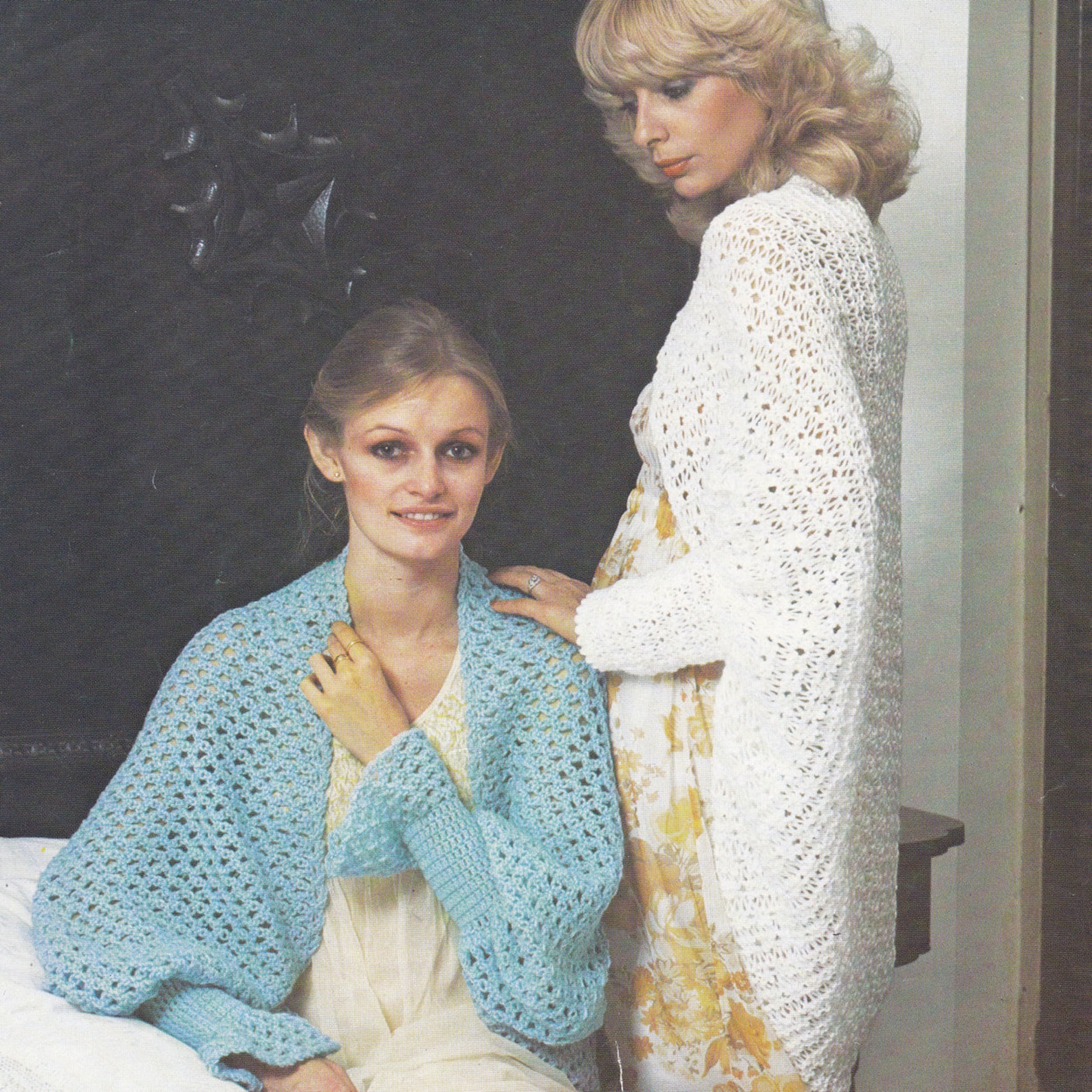 PDF Bedjacket Bed Wrap Vintage Knitting & Crochet Pattern Bed Jacket ...
