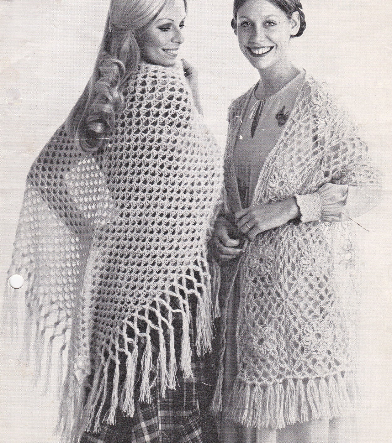PDF Shawl Vintage Crochet Pattern Shawls Stole Pdf INSTANT Download ...