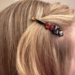 Antique Vintage German Glass Mod Bobby Pin