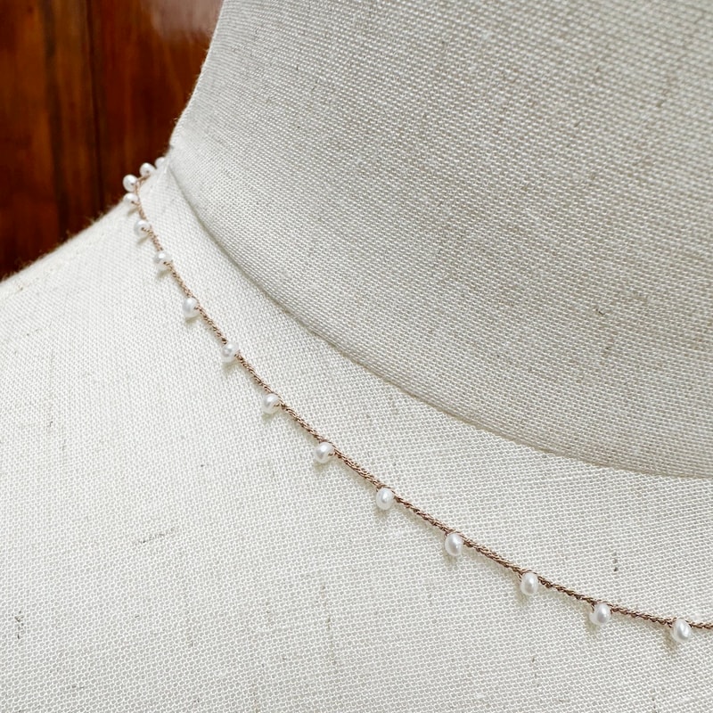 Silk Thread Necklace - Etsy