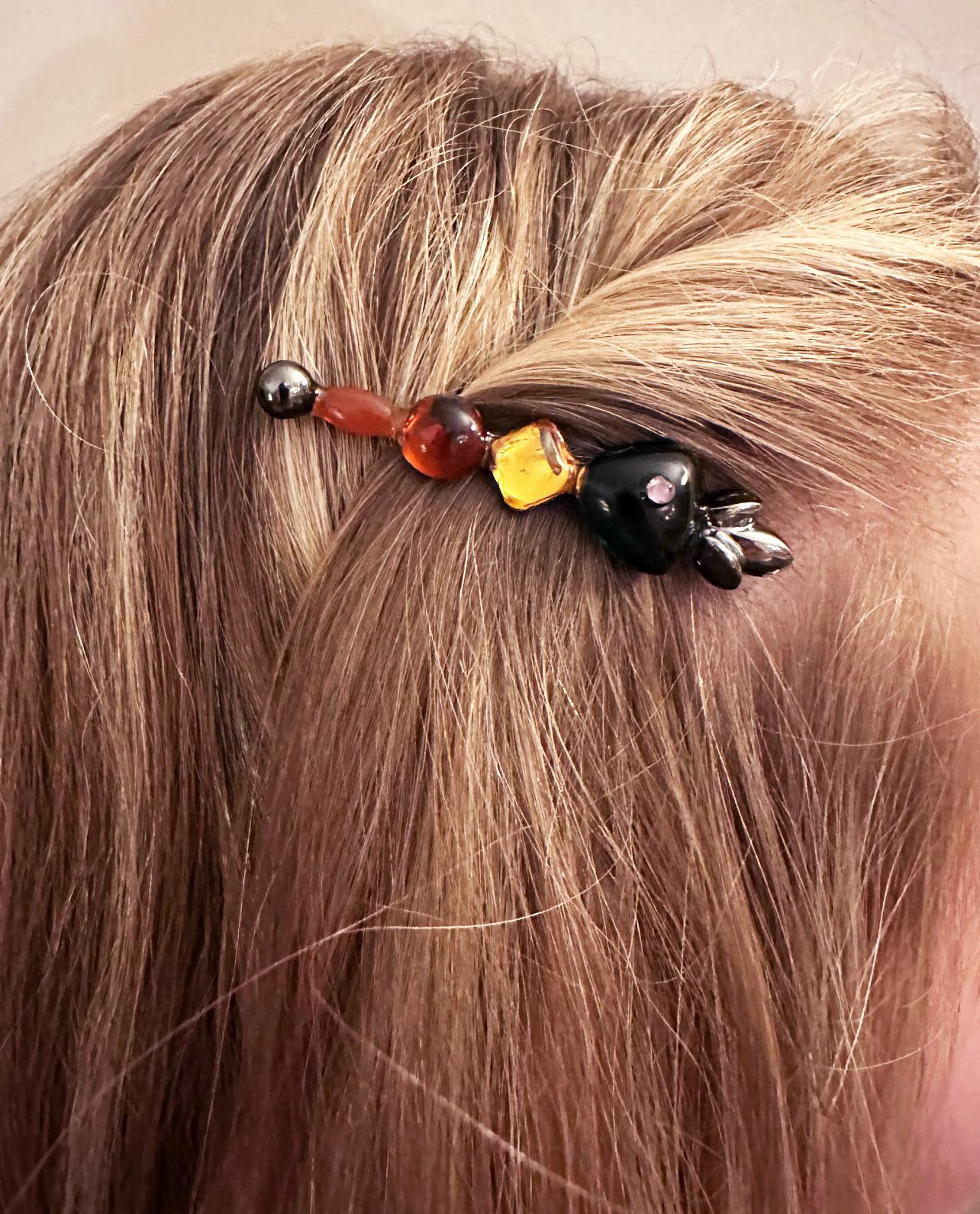 2 Chanel Bobby pins and a ring Chanel Bobby Pin - Etsy main image 2