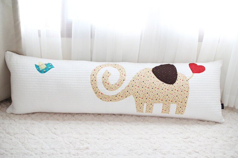 SOABE yellow elephant body pillow cover Bolster Pillow Body Etsy