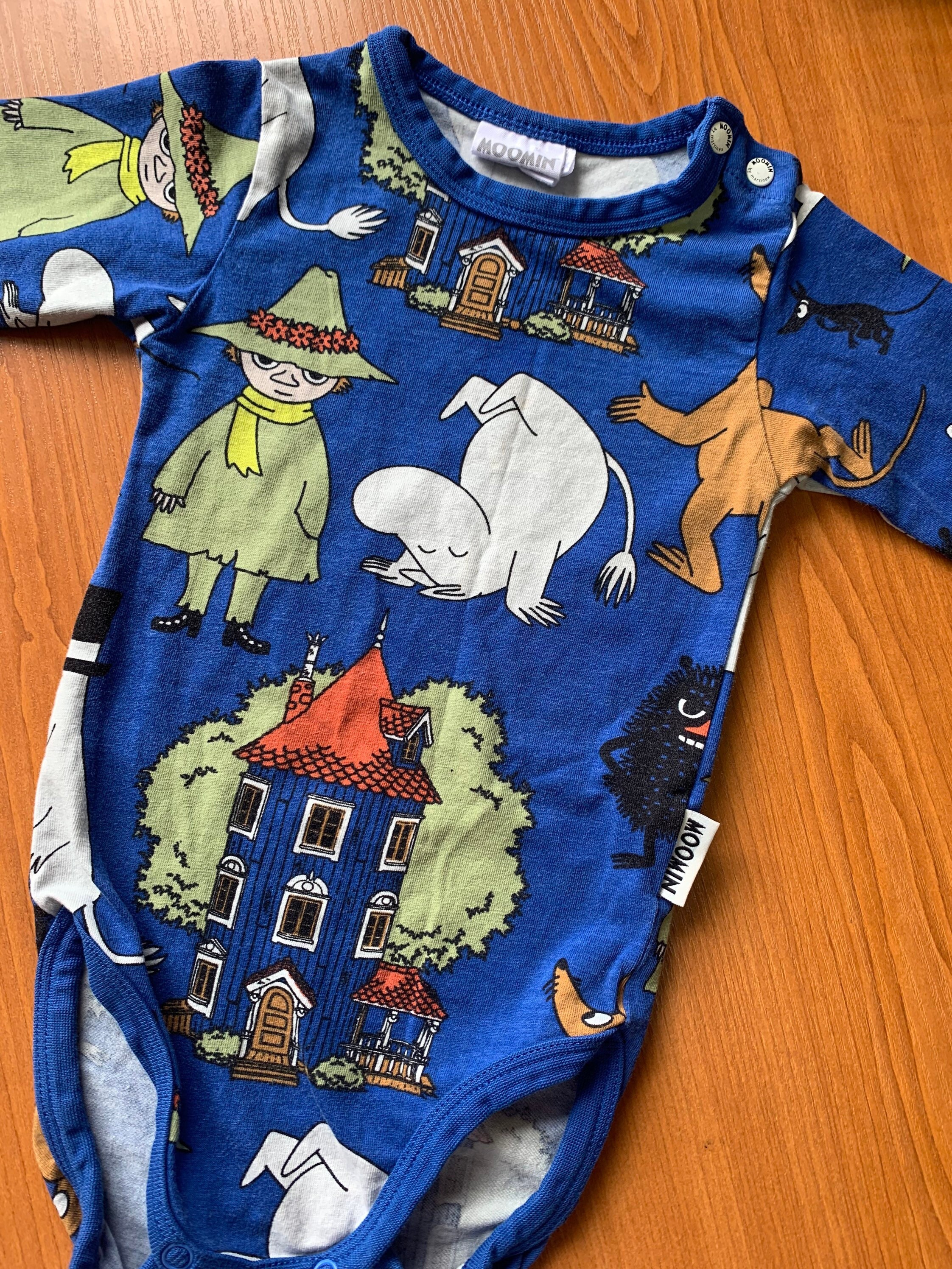 74 Cm Baby Body Long Arms Moomin Troll Unisex T Funny Print Otton