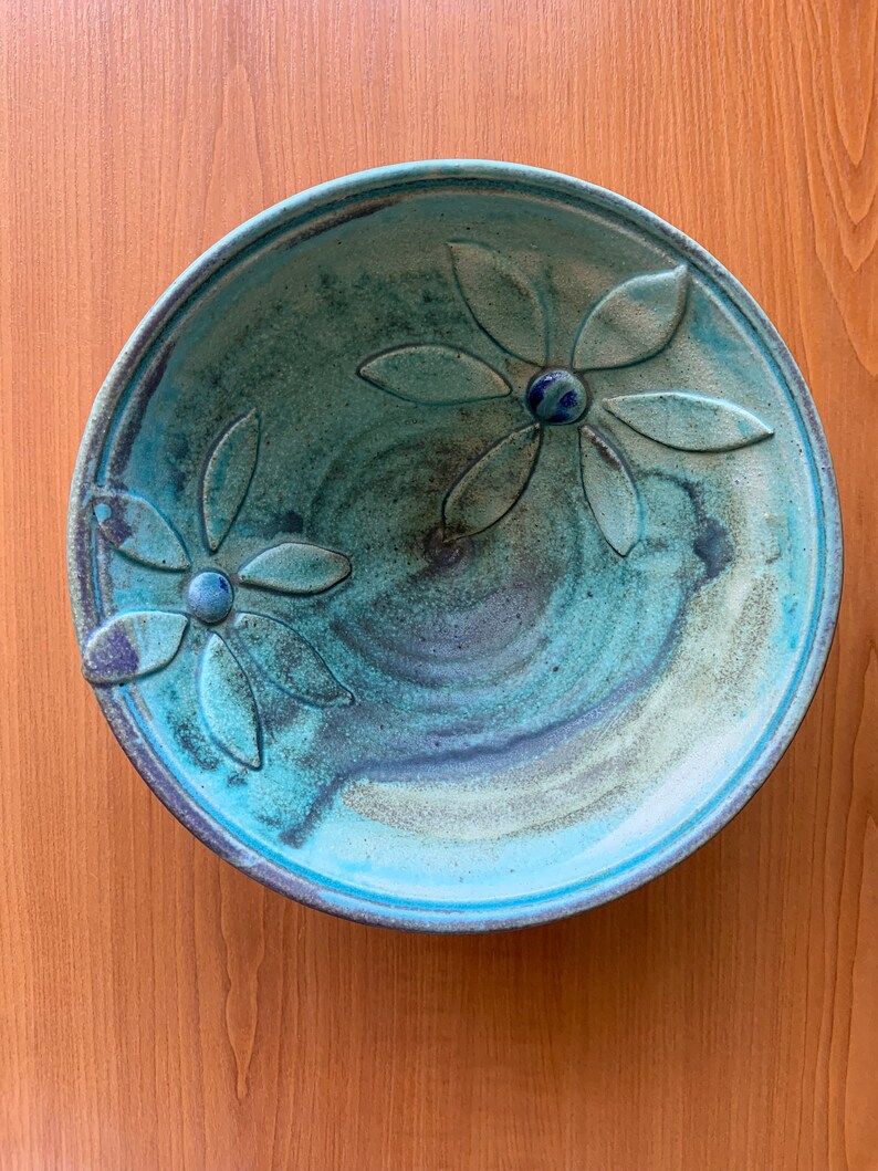 Perry Marsh Pottery Bowl Vintage UK Stoneware Rustic Retro Etsy