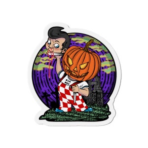 Die-Cut Vinyl Magnet: Halloween Pumpkin Boy