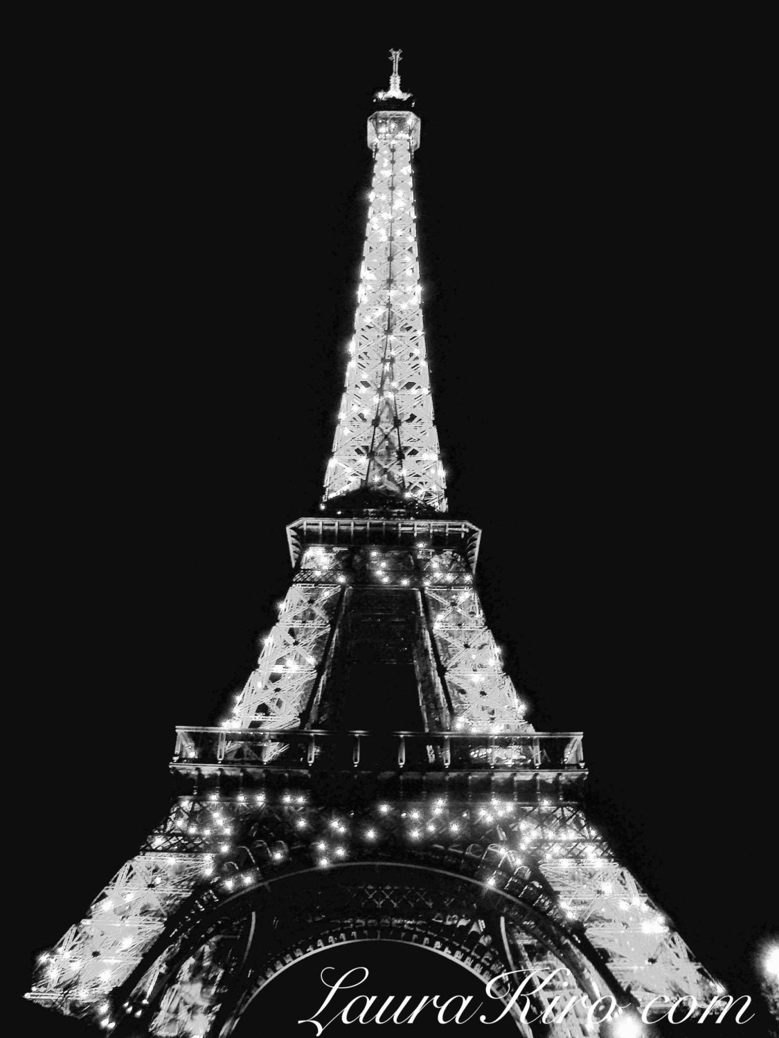 Black And White Eiffel Tower Paris Photography Paris Art Etsy
