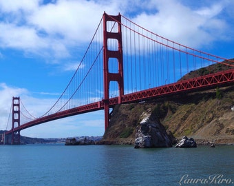 Golden Gate Bridge San Francisco Bridge art Bridge Photography Wall Decor Water Bay Area