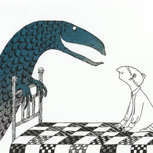 Edward Gorey poster Donald Imagined Things vintage Edward Gorey collectible poster Edward Gorey lithograph gothic 15x10"poster gothic art