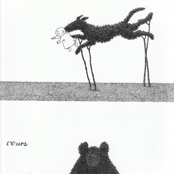 Edward Gorey poster le Chien d'arret and I'Ours  vintage Edward Gorey collectible poster Edward Gorey lithograph gothic 15x10"poster gothic