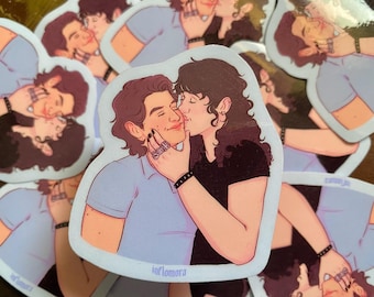 steddie cheek kiss sticker