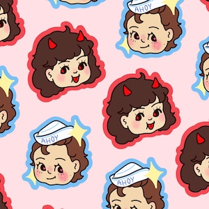 steddie kewpie stickers