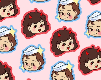 steddie kewpie stickers