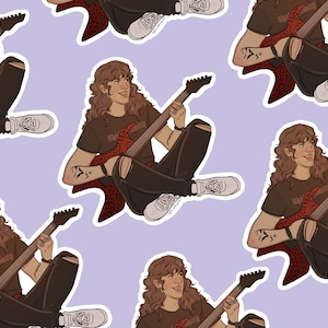 eddie guitar sticker