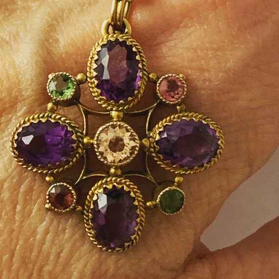 Edwardian Suffragette Pendant And Chain
