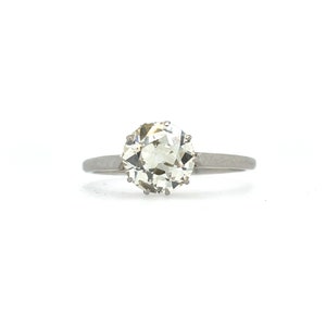 An Early 20th Century 1.45ct Diamond Old Cut Platinum Ring