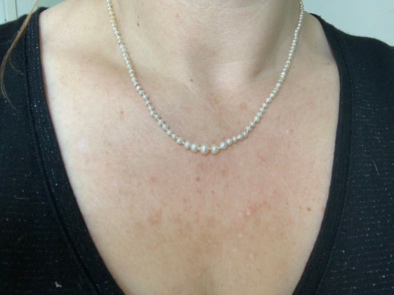 A Natural Pearl and Diamond Set Clasp Edwardian Ne