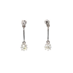 Antique Diamond Drop Earrings