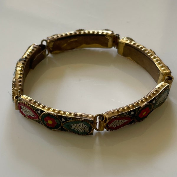 Bracelet en micro-mosaïque des années 40