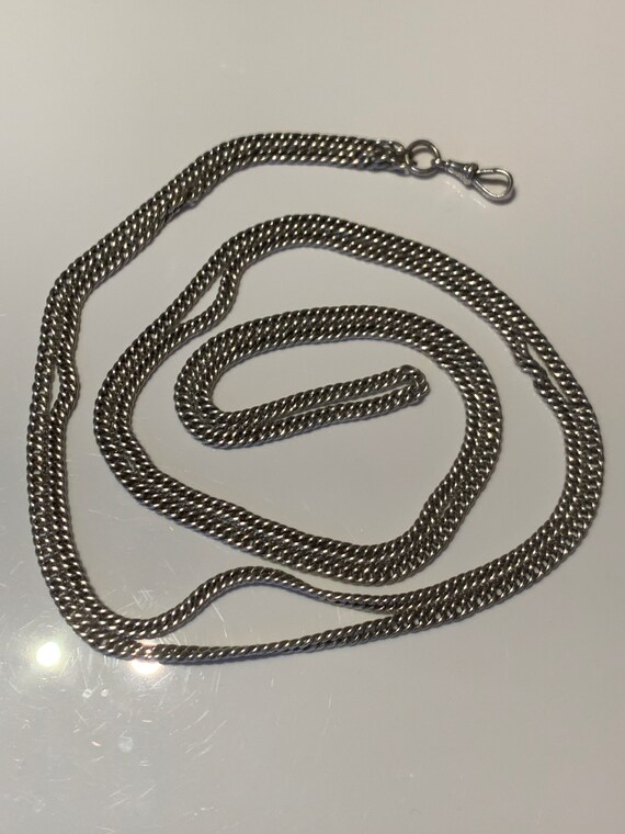 Victorian Silver Muff Chain