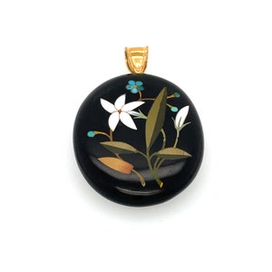 Antique Pietra Dura Pendant