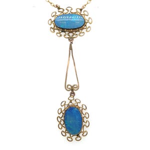Opal Edwardian 9ct Pendant