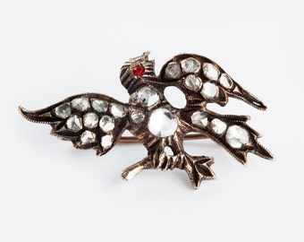 A Rare Georgian Ottoman Empire Rose Cut Diamond Brooch Conversion Circa 1750