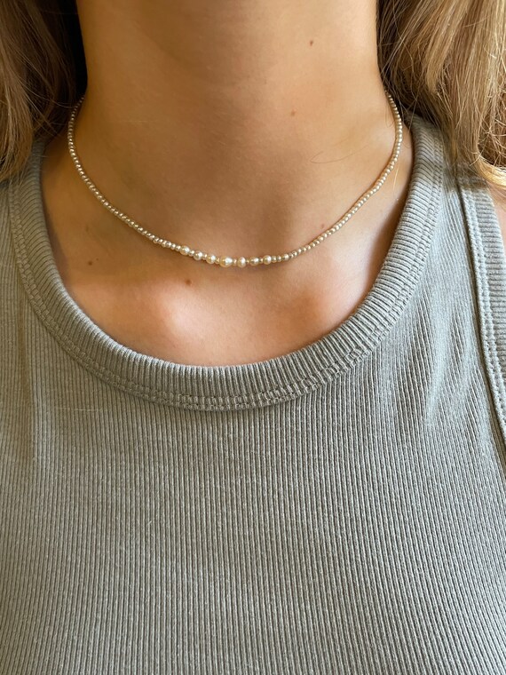 Natural saltwater pearl best sale necklace