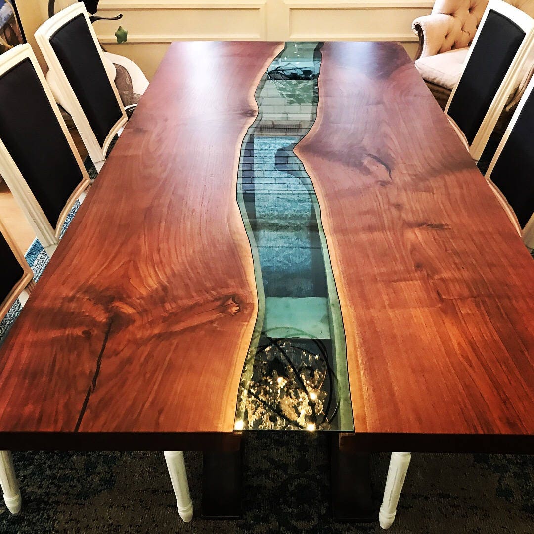 LuxEdge Furniture Co. Epoxy tables River tables Live edge | Etsy