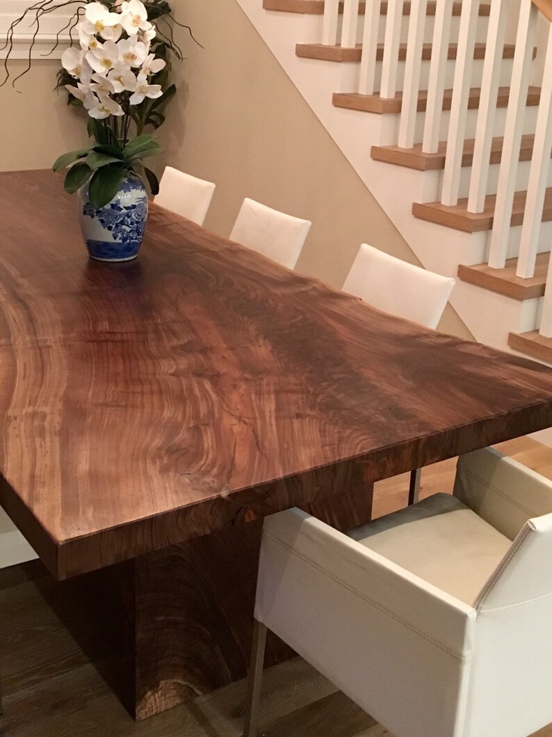 Claro Walnut dining table from the Califorina coast Etsy