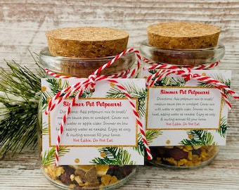 Holiday Simmer Pot Potpourri Jars