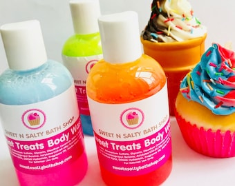 Sweet Treats Bath/Shower Body Wash-Cotton Candy, Bubblegum,Strawberry Shortcake and More!!