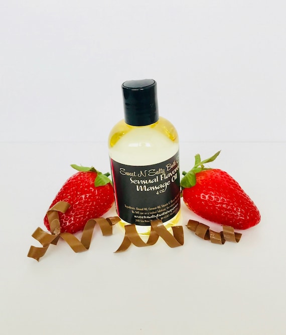 Chocolate Covered Strawberry Edible Massage Oil Etsy