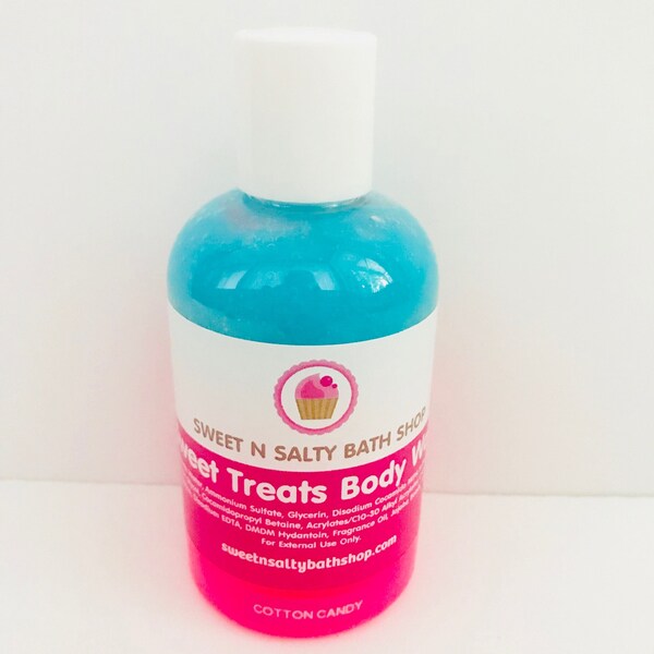 Cotton Candy Sweet Treats Bath/Shower Body Wash-More Yummy Scents to Choose from!!