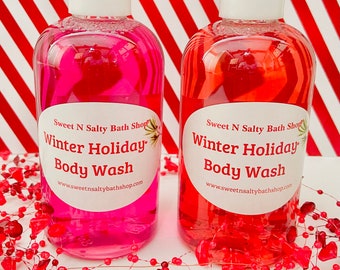 Winter Holiday Moisturizing Body Wash/Shower Gel/Choose Your Scent