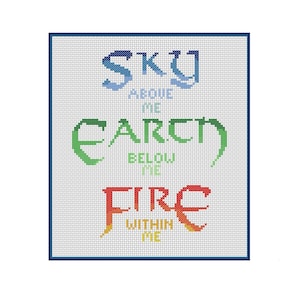 Sky Above Me Cross Stitch Pattern