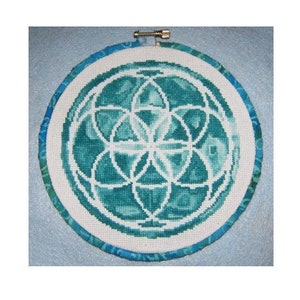 Seed of Life Cross Stitch Pattern