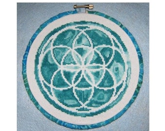Seed of Life Cross Stitch Pattern