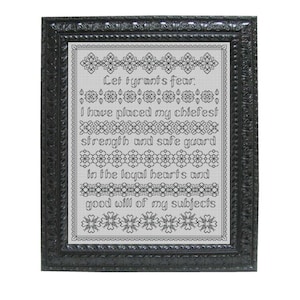 Elizabethan Blackwork Sampler Pattern