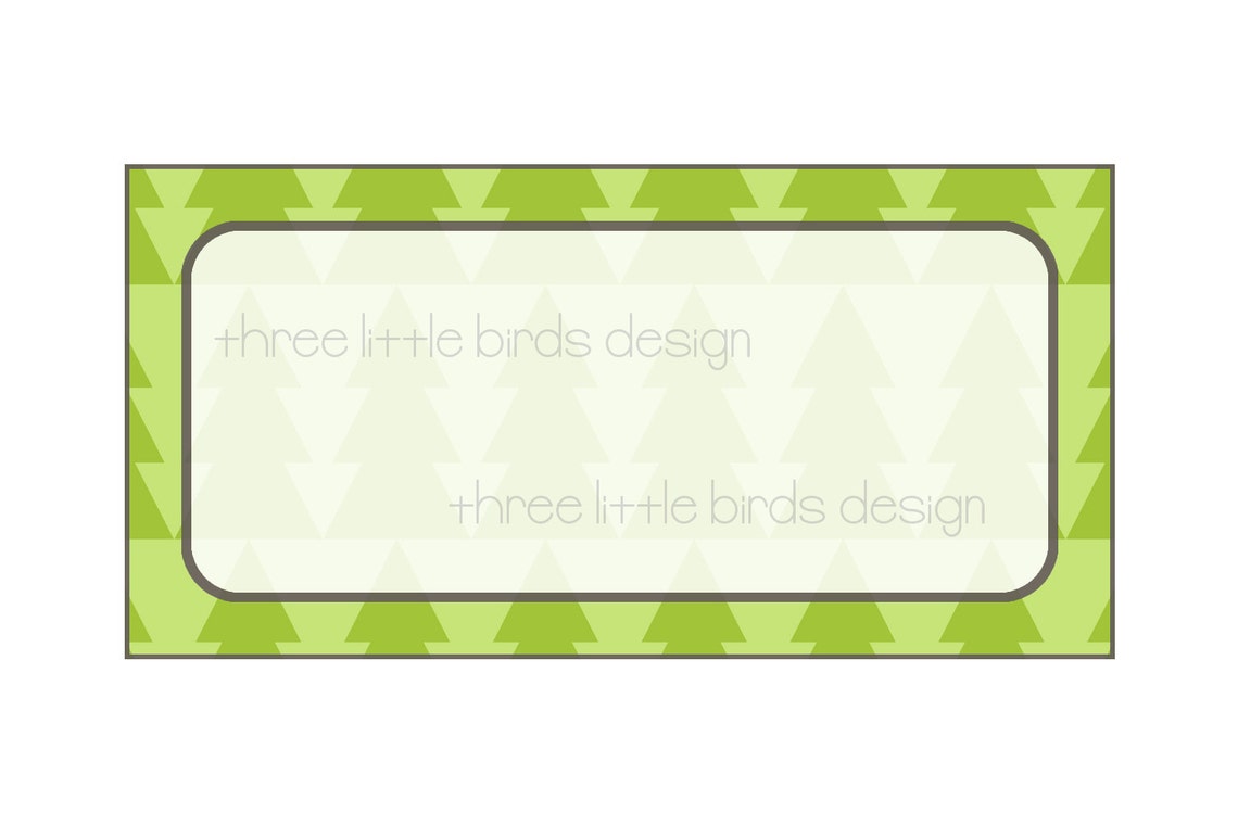 Printable Blank Labels Set of 4 Christmas / 2x4 inches / | Etsy