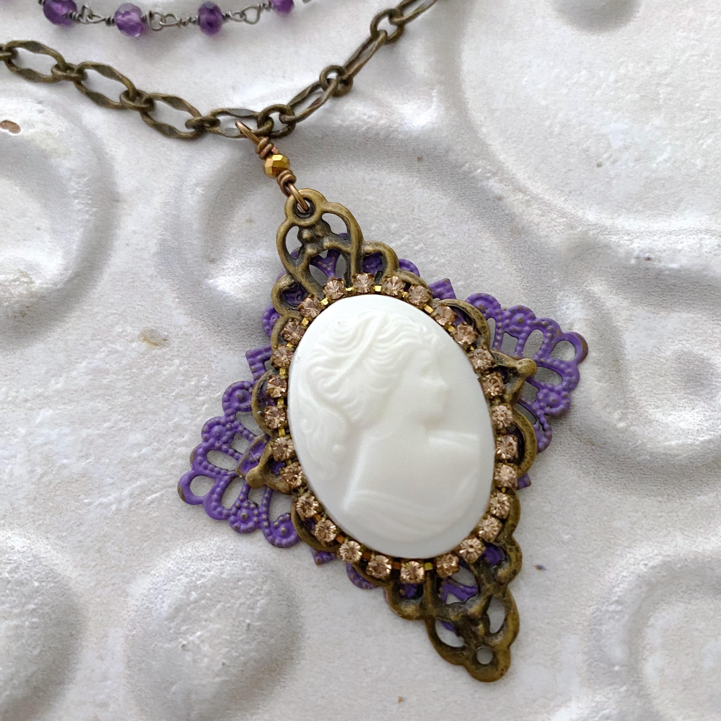 West Germany Cameo Necklace - Etsy