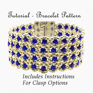 Stained Glass Window Bracelet Beading Tutorial: Right Angle Weave (PDF)